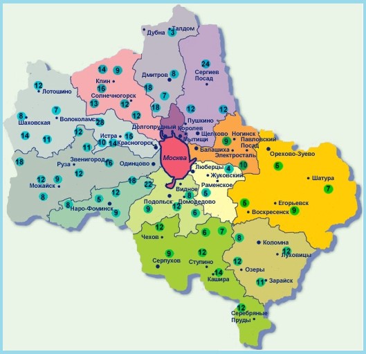 карта глубин копка колодца Щелковский район